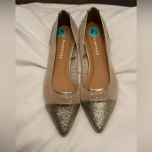 Rhinestone Decor Point Toe Ballet Flats - Picture 6 of 6